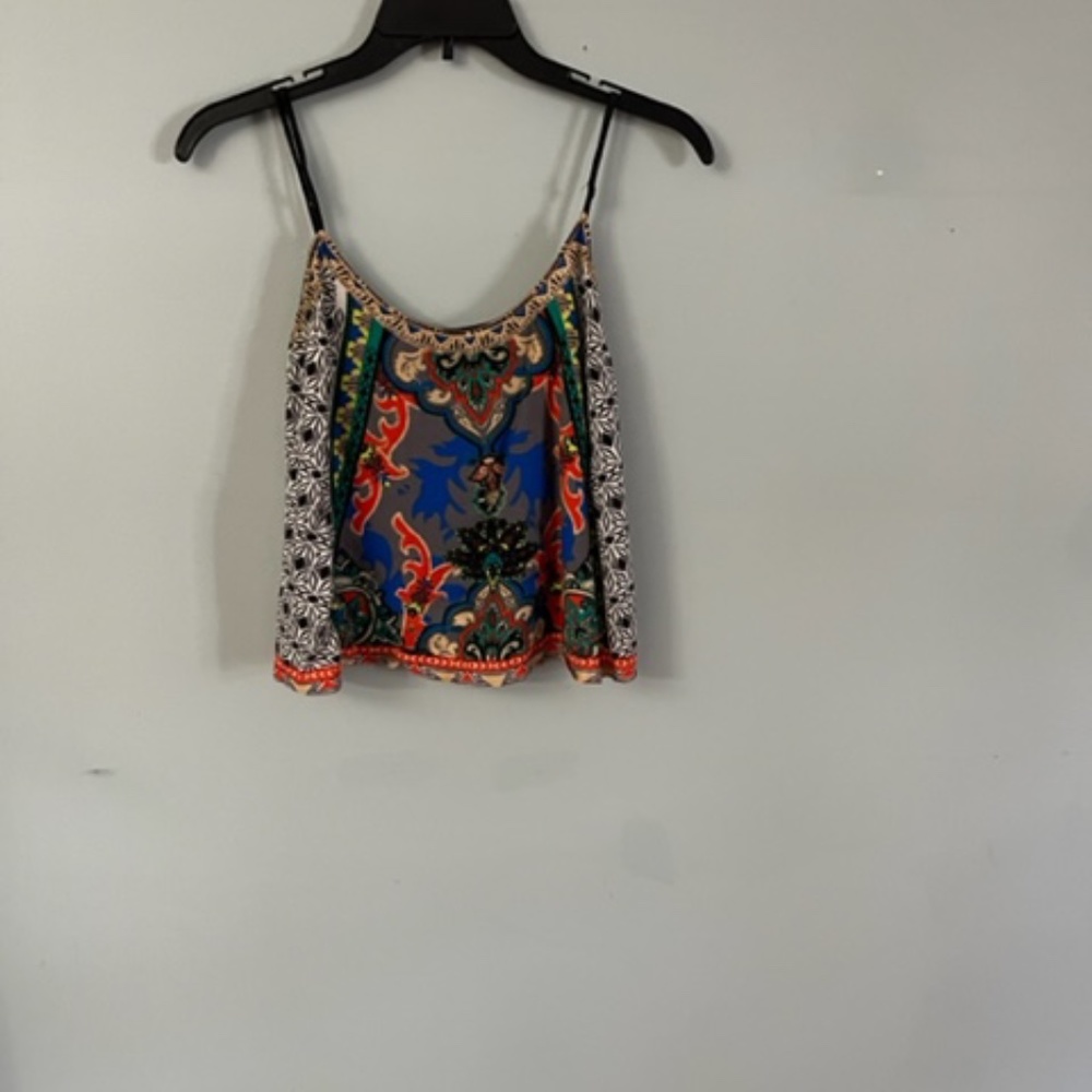 Beautiful SWELL brand multi-colored flowy tank w/ adjustable straps. (SM)